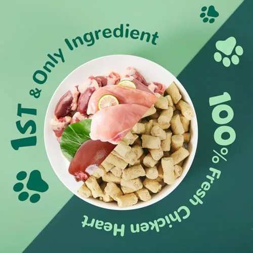 Freeze Dried Dog Treats,Chicken Breast&Organs Recipe Raw Dog Food Topper, High Protein Freeze-Dried Food for Cats, Rawhide Free, Gluten&Grain Free, 5.3oz - Image 2