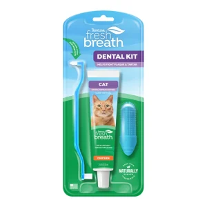 Fresh Breath By Tropiclean Cat Odor & Tartar Control Dental Kit