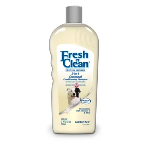Fresh N Clean 2-in-1 Conditioning Pet Shampoo Oatmeal with Baking Soda Tropical 18 fl oz