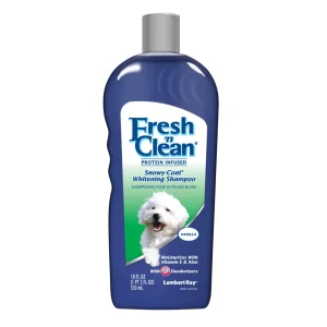 Fresh N Clean Protein Infused Snowy Coat Whitening Pet Shampoo 18 fl oz