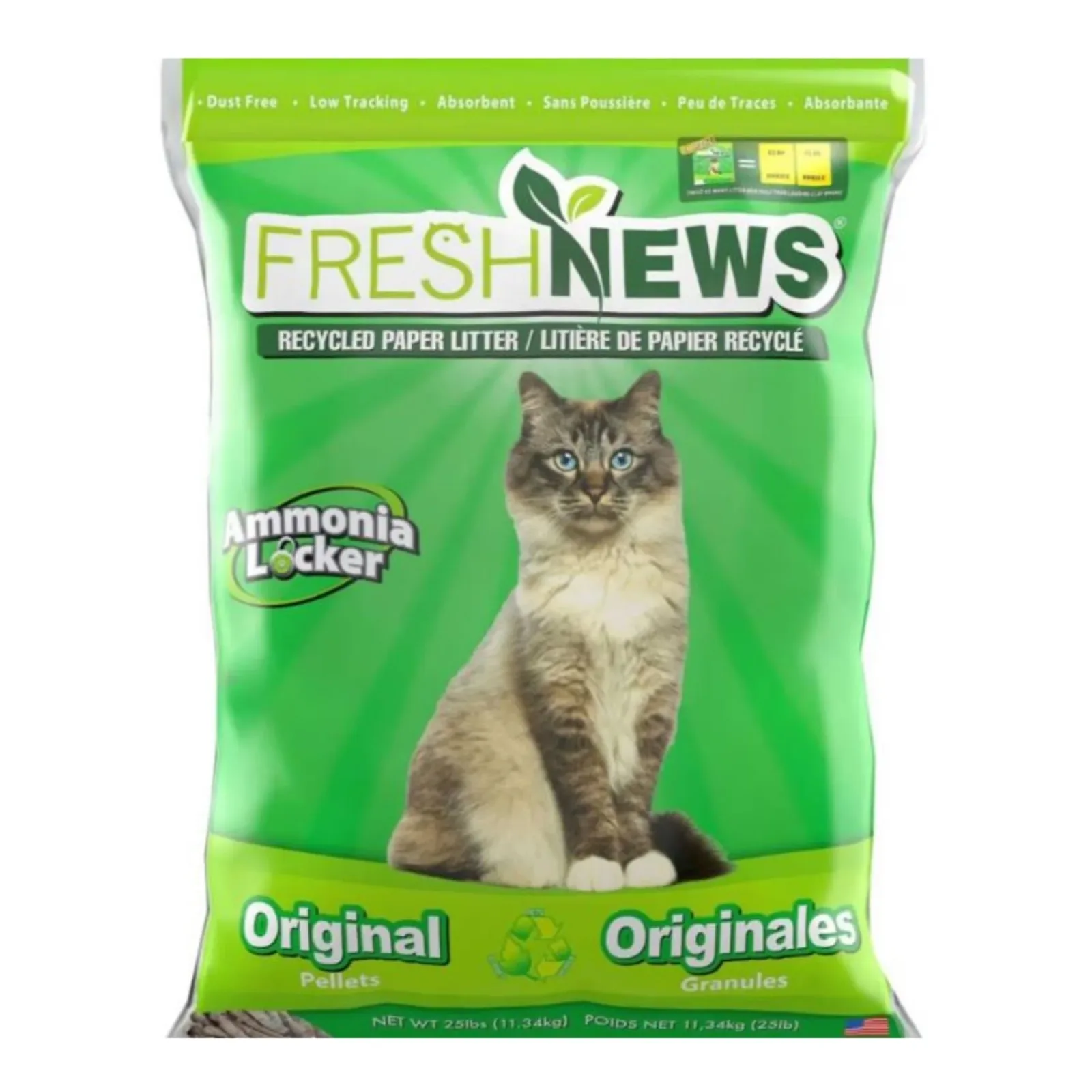 Fresh News Paper Cat Litter, 25 lb