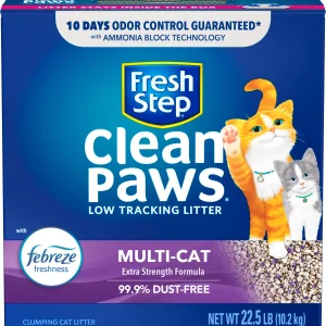 Fresh Step Clean Paws Multi-cat Dust Free Scented