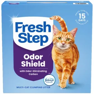Fresh Step Odor Shield w/ Odor-Eliminating Carbon Febreze Freshness Multi