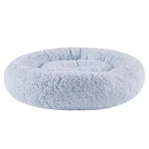 Friends Forever Light Blue Sherpa Donut Dog Bed