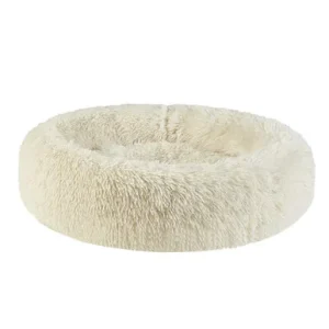 Friends Forever Tan Donut Shag Cuddler Dog Bed