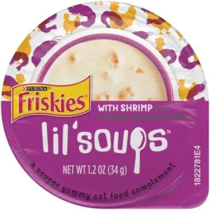 Friskies Lil' Soups Shrimp 8/1.2oz {L+1}050304