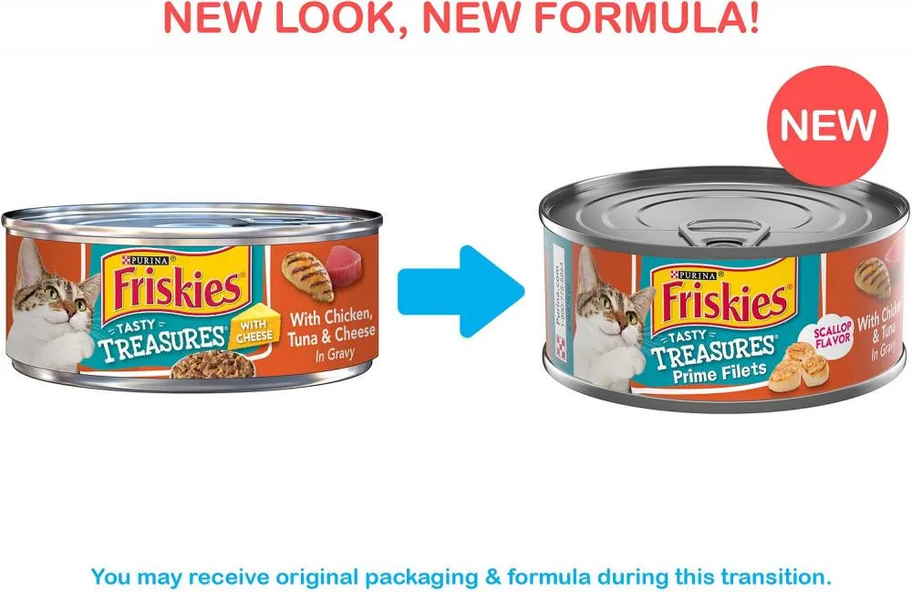 Friskies Tasty Treasures Gravy Chicken, Tuna & Scallop Wet Cat Food - Image 2