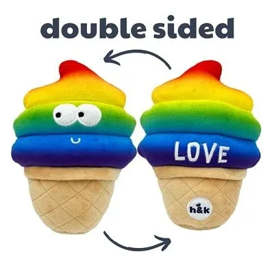 Fro-Yo Pride Cone Dog Toy Large