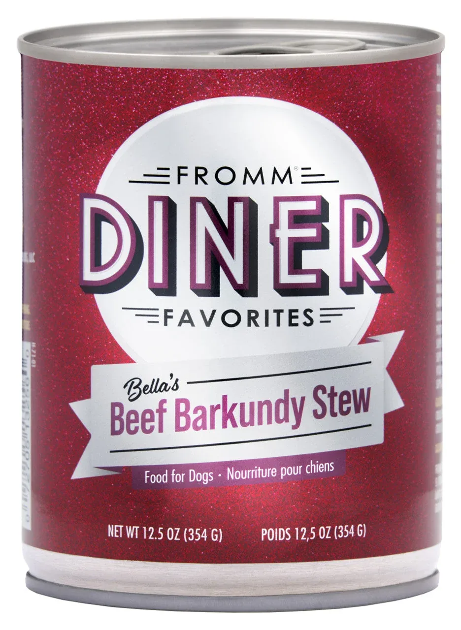 Fromm Diner Favorites Bella's Beef Barkundy Stew Canned Dog Food 12.5 oz - Image 2