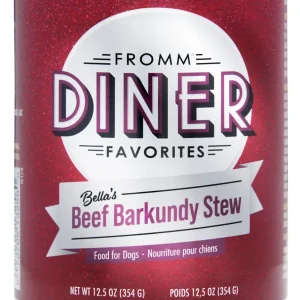 Fromm Diner Favorites Bella's Beef Barkundy Stew Canned Dog Food 12.5 oz
