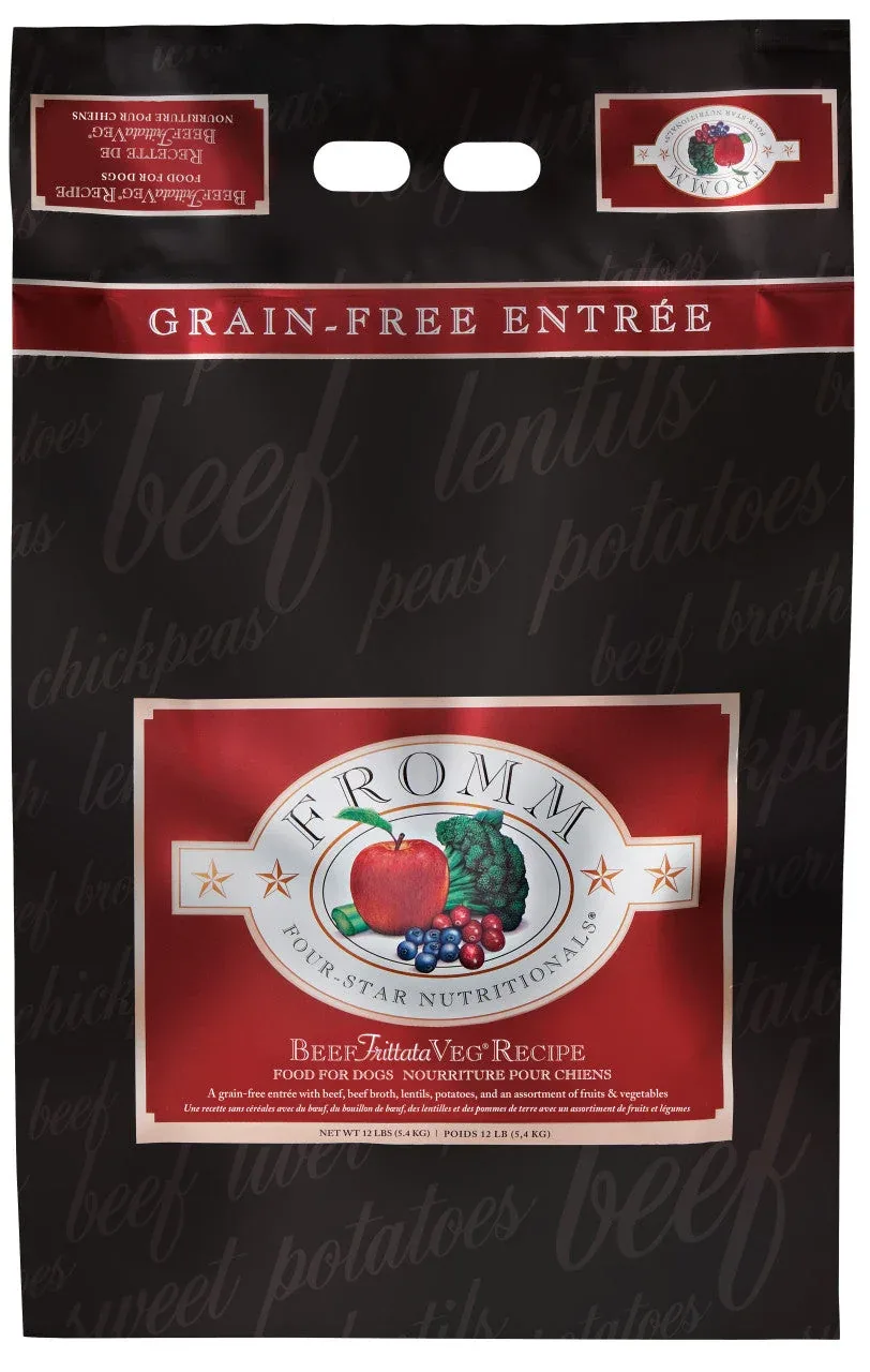 Fromm Four-Star Beef Frittata Veg Recipe Dog Food 12 lb - Image 2