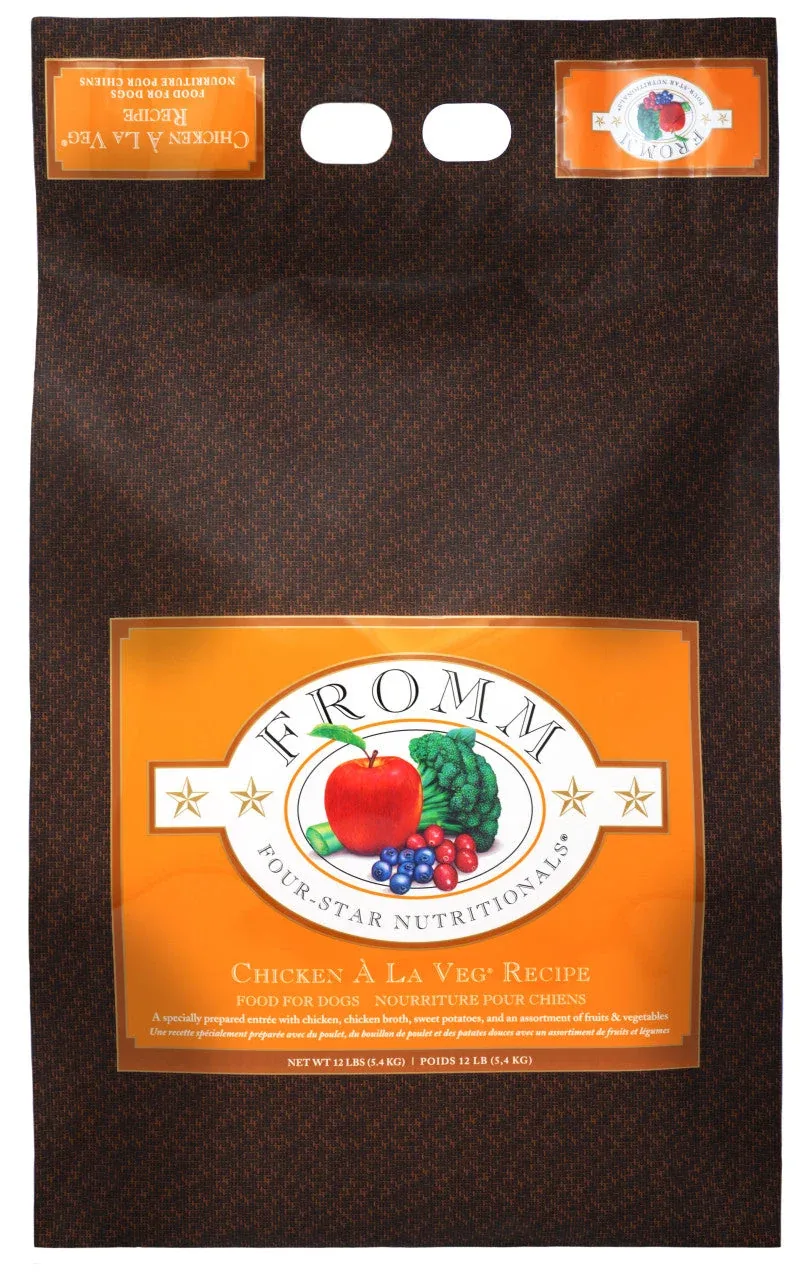 Fromm Four-Star Chicken A La Veg Recipe Dog Food 12 lb - Image 2