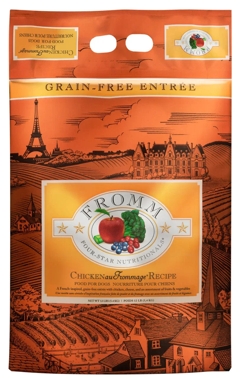 Fromm Four-Star Chicken Au Frommage Recipe Dog Food 12 lb - Image 2