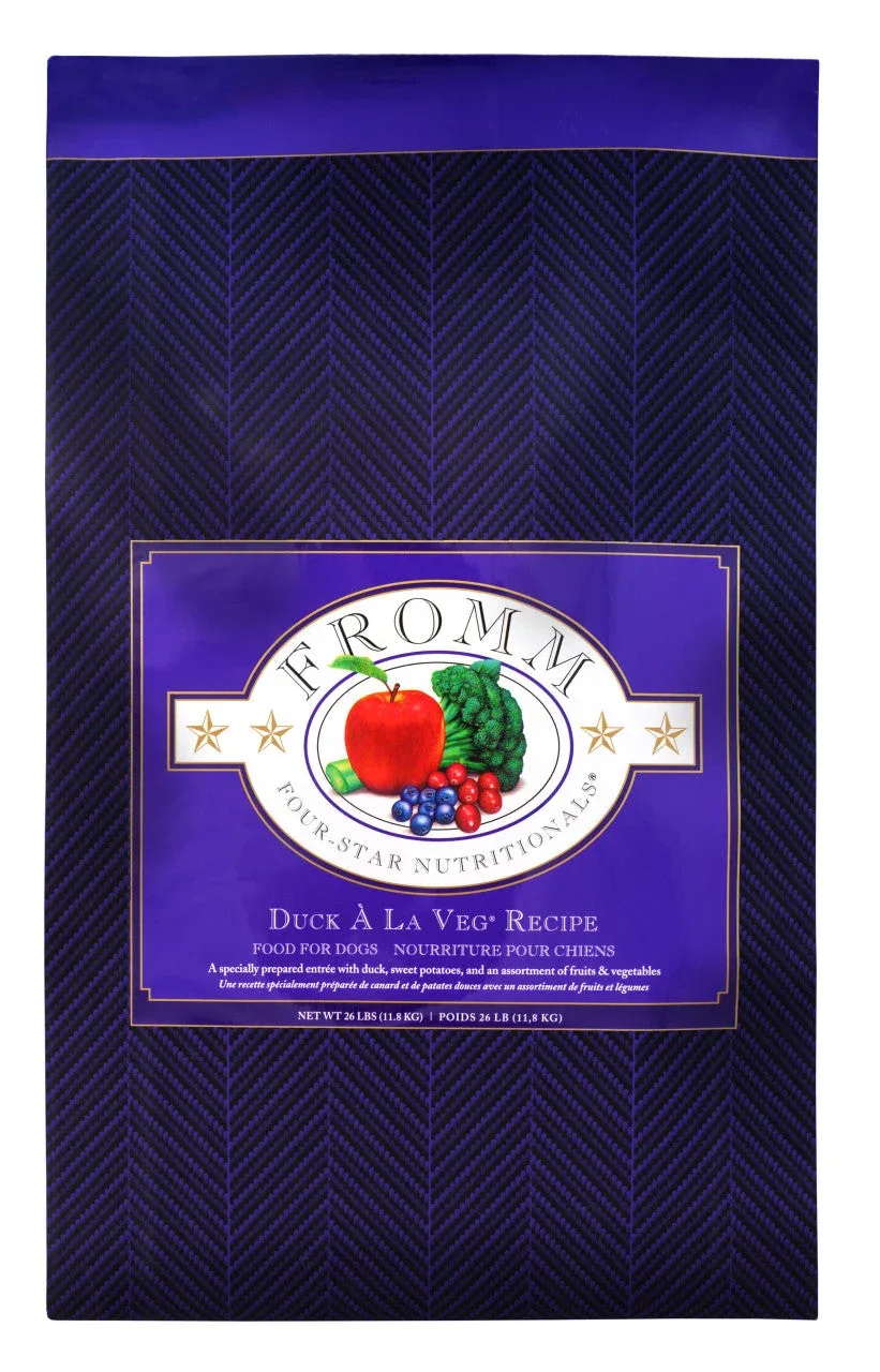 Fromm Four-Star Duck A La Veg Recipe Dog Food 26 lb - Image 2