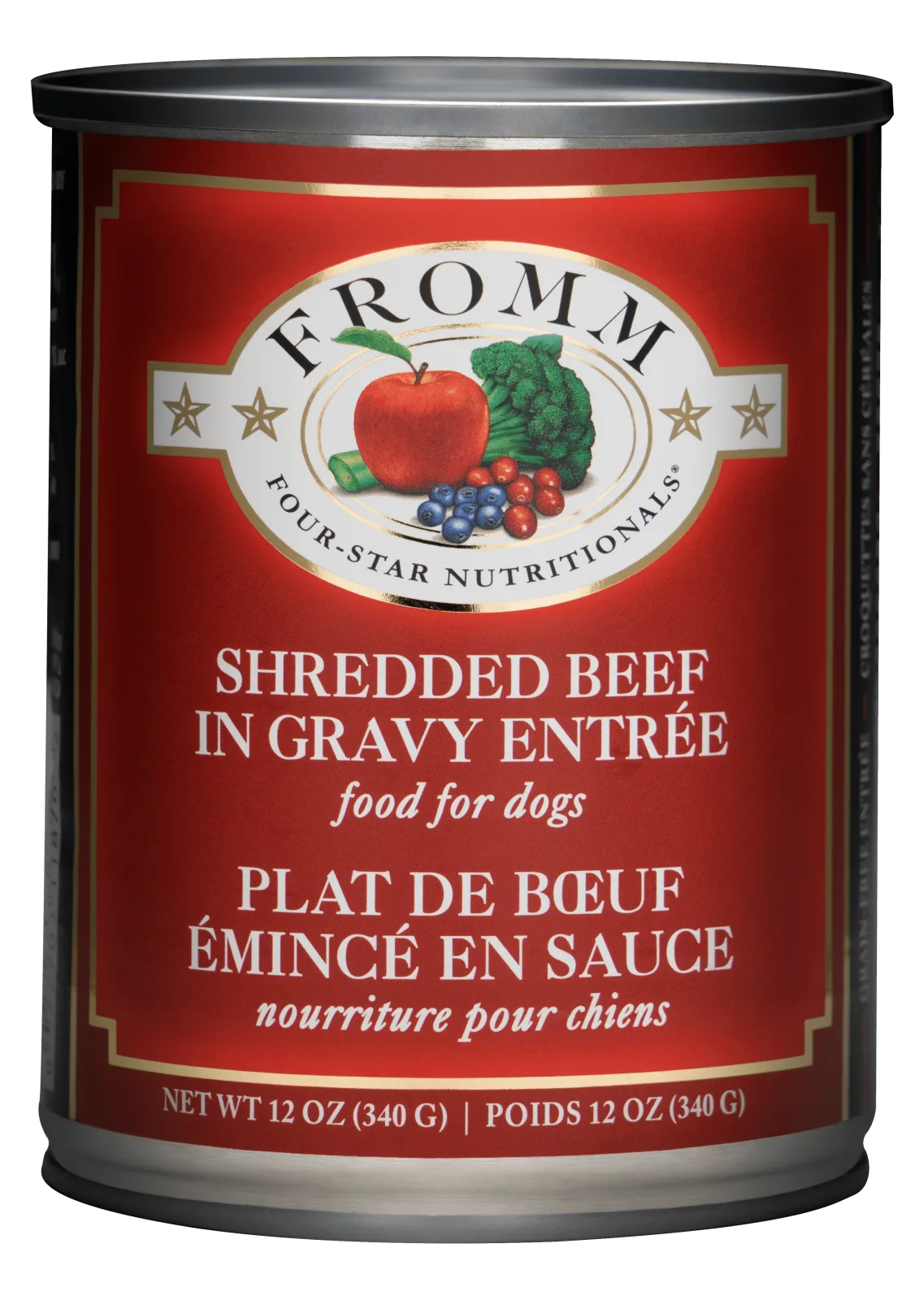 Fromm Four-Star Nutritionals Shredded Beef in Gravy Entrée Food for Dogs