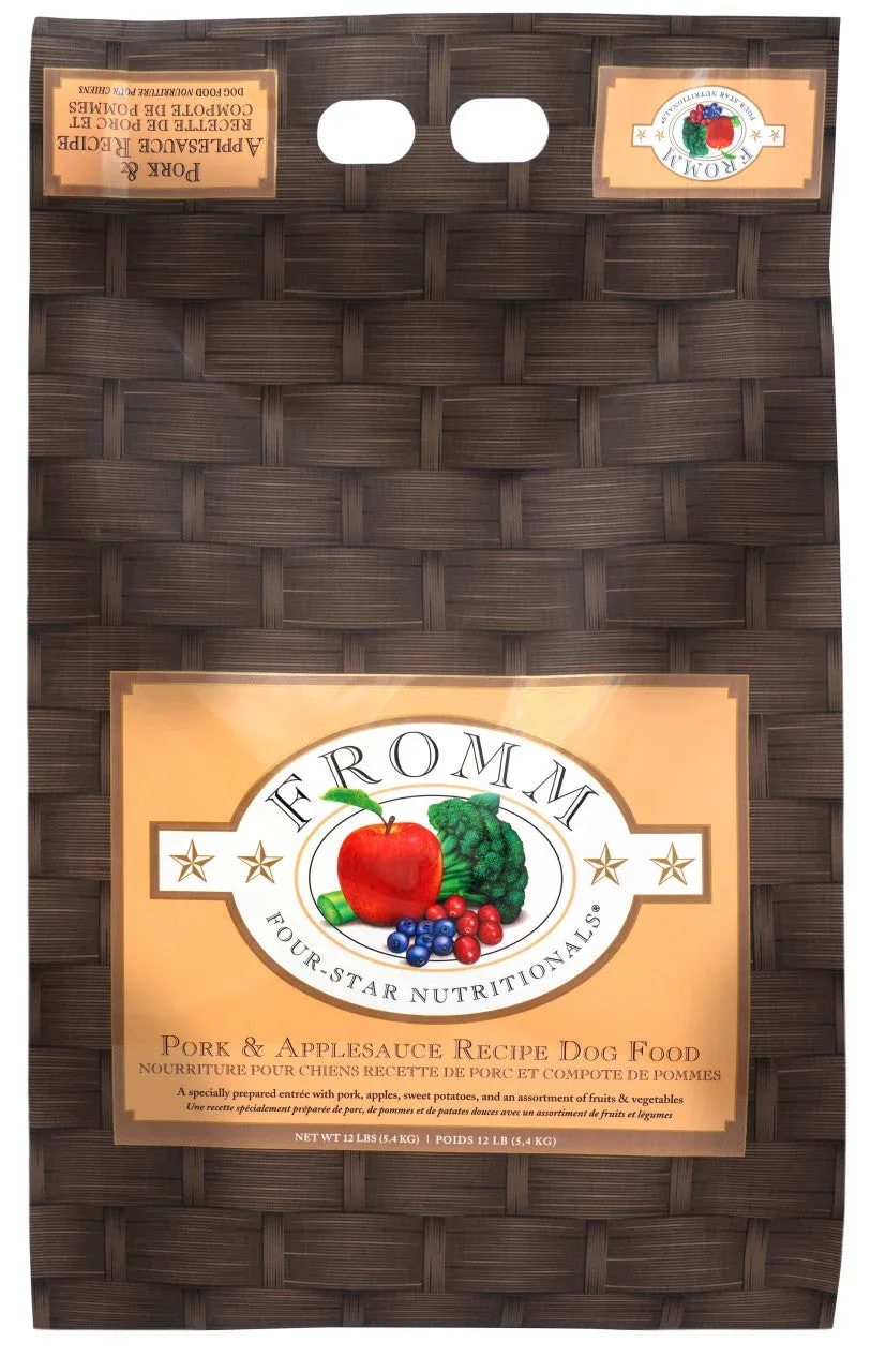 Fromm Four-Star Pork & Applesauce Recipe Dog Food 12 lb - Image 2