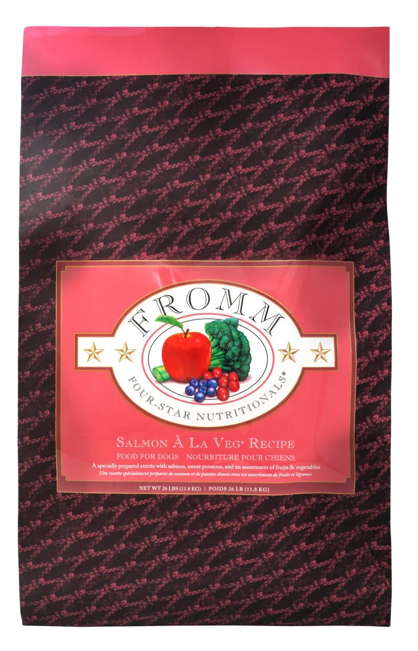 Fromm Four-Star Salmon A La Veg Recipe Dog Food 26 lb - Image 2