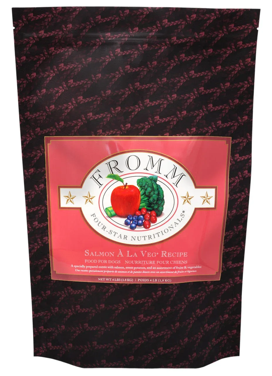 Fromm Four-Star Salmon A La Veg Recipe Dog Food 4 lb