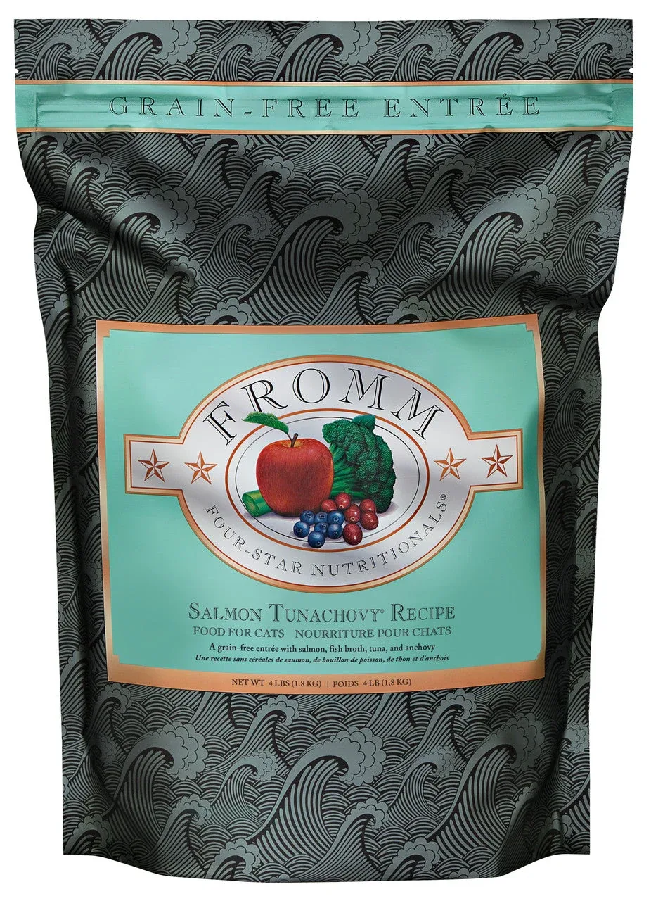 Fromm Four-Star Salmon Tunachovy Recipe Cat Food 4 lb - Image 2