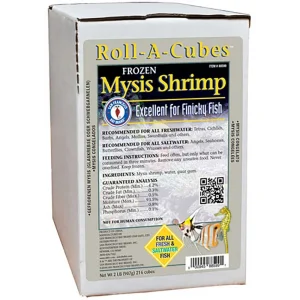 Frozen Mysis Shrimp Roll-A-Cube (2 lb - 216 cubes) - San Francisco Bay Brand