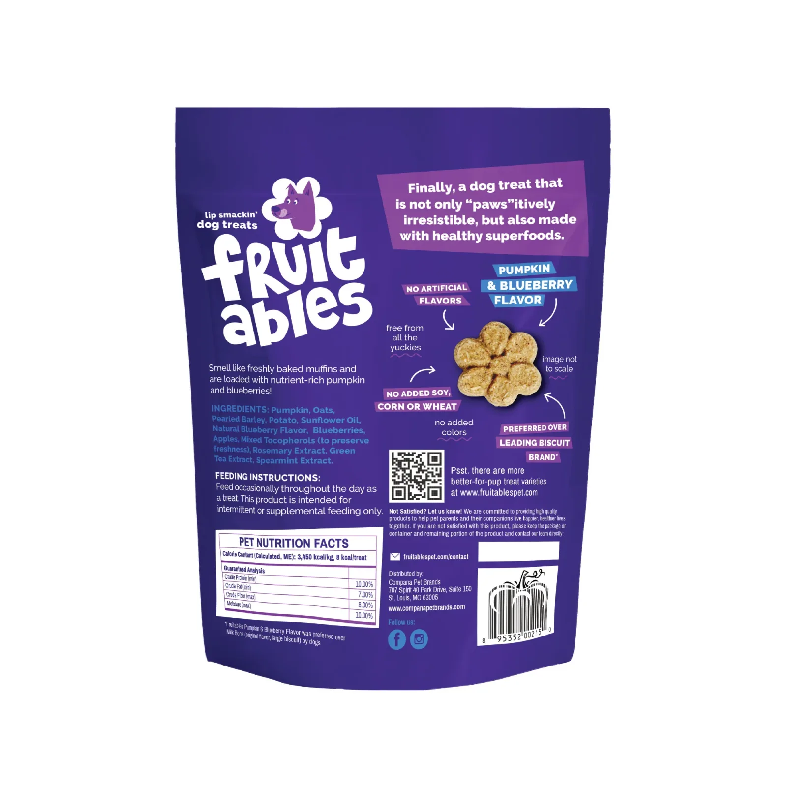 Fruitables Baked Pumpkin Blueberry 7oz - Image 2