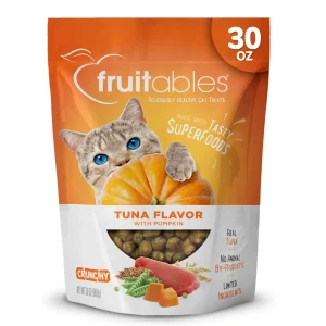Fruitables Limited Ingredient Crunchy Cat Treats Tuna w/Pumpkin 30 oz