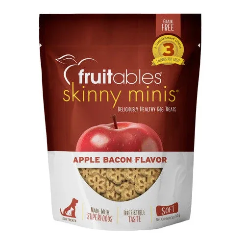 Fruitables Skinny Minis Soft Dog Treats Apple Bacon 5oz - Image 2