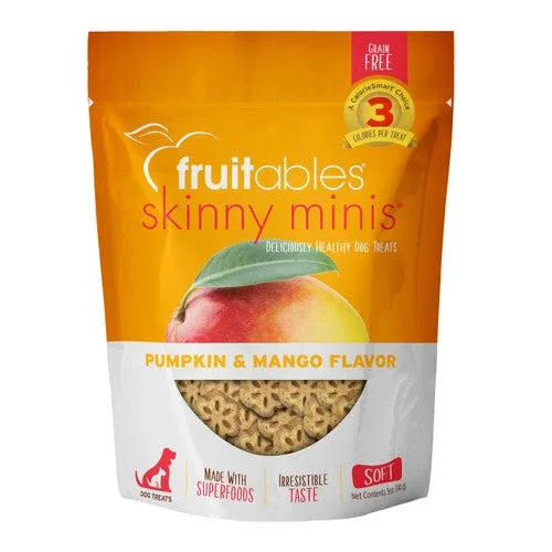 Fruitables Skinny Minis Soft Dog Treats Pumpkin Mango 5oz - Image 2