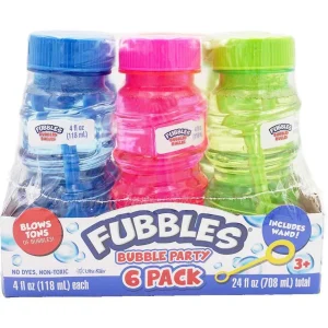 Fubbles Bubble Party Pack 6 pk.