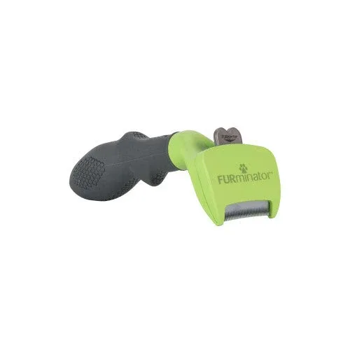 FURminator Short Hair deShedding Tool Grey/Green SM - Image 2