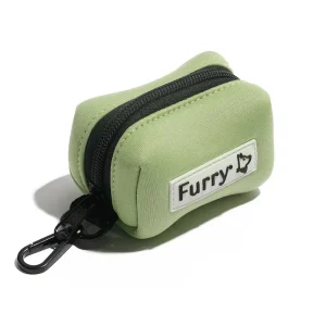 Furry & Co Poop Bag Holder for Dogs (Matcha Latte)