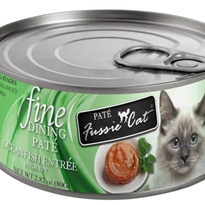 Fussie Cat Fine Dining Pate Oceanfish Entree Wet Cat Food, 2.82oz