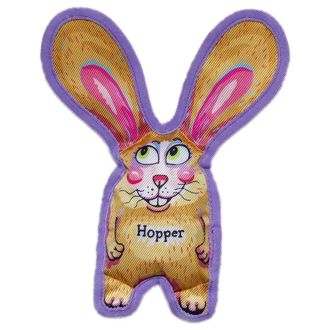 Fuzzu All Ears Hopper Squeaky Plush Dog Toy - Medium