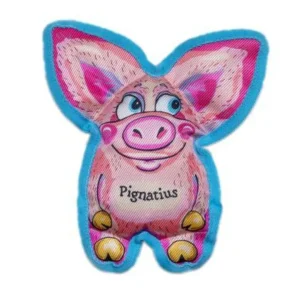 Fuzzu Pignatius Squeaky Plush Dog Toy - Medium