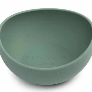FuzzYard Life Silicone Dog Bowl, Myrtle green
