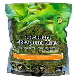 Galapagos 5-Star Terrarium Sphagnum Moss Snake Bedding Substrate Fresh Green 4 qt