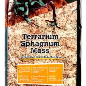 Galapagos 5-Star Terrarium Sphagnum Moss Substrate Gold 0.33 lb