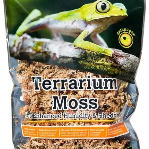 Galapagos 5-Star Terrarium Sphagnum Moss Substrate Gold 2.6 qt Mini