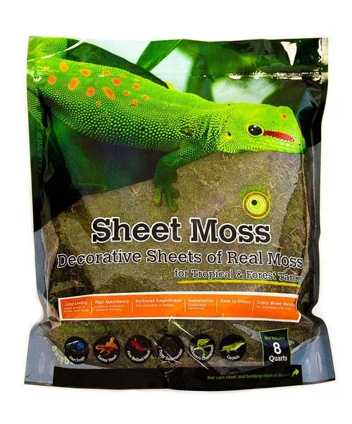 Galapagos Sheet Moss Decorative Sheet of Real Moss Substrate Fresh Green 8 qt - Image 2