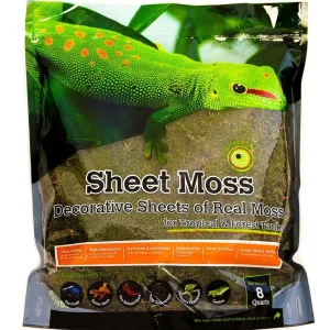 Galapagos Sheet Moss Decorative Sheet of Real Moss Substrate Fresh Green 8 qt