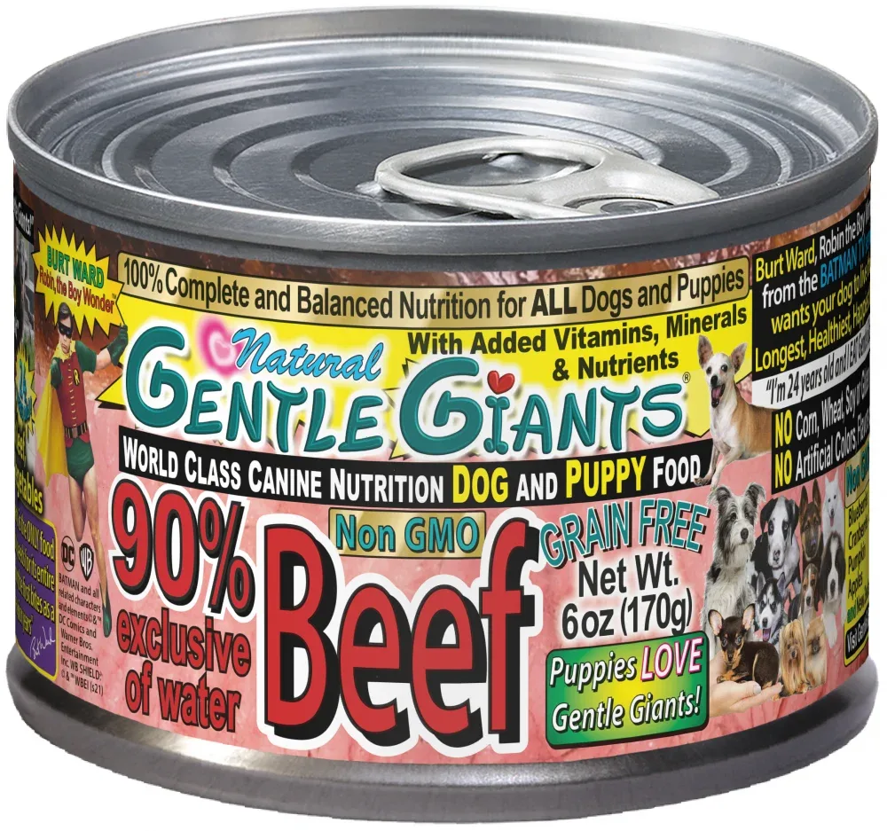 Gentle Giants Non-GMO Grain Free Beef Dog & Puppy Can Food - Image 2