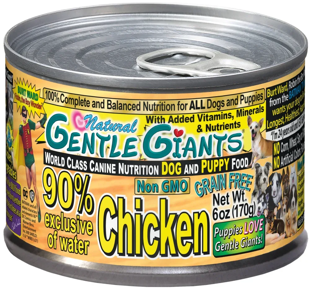 Gentle Giants Non-GMO Grain Free Chicken Dog & Puppy Can Food - Image 2