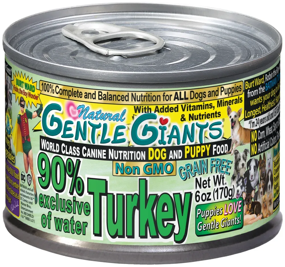 Gentle Giants Non-GMO Grain Free Turkey Dog & Puppy Can Food - Image 2