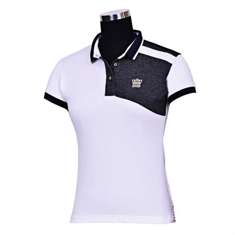 GHM Ladies Hunter Short Sleeve Polo - Image 2