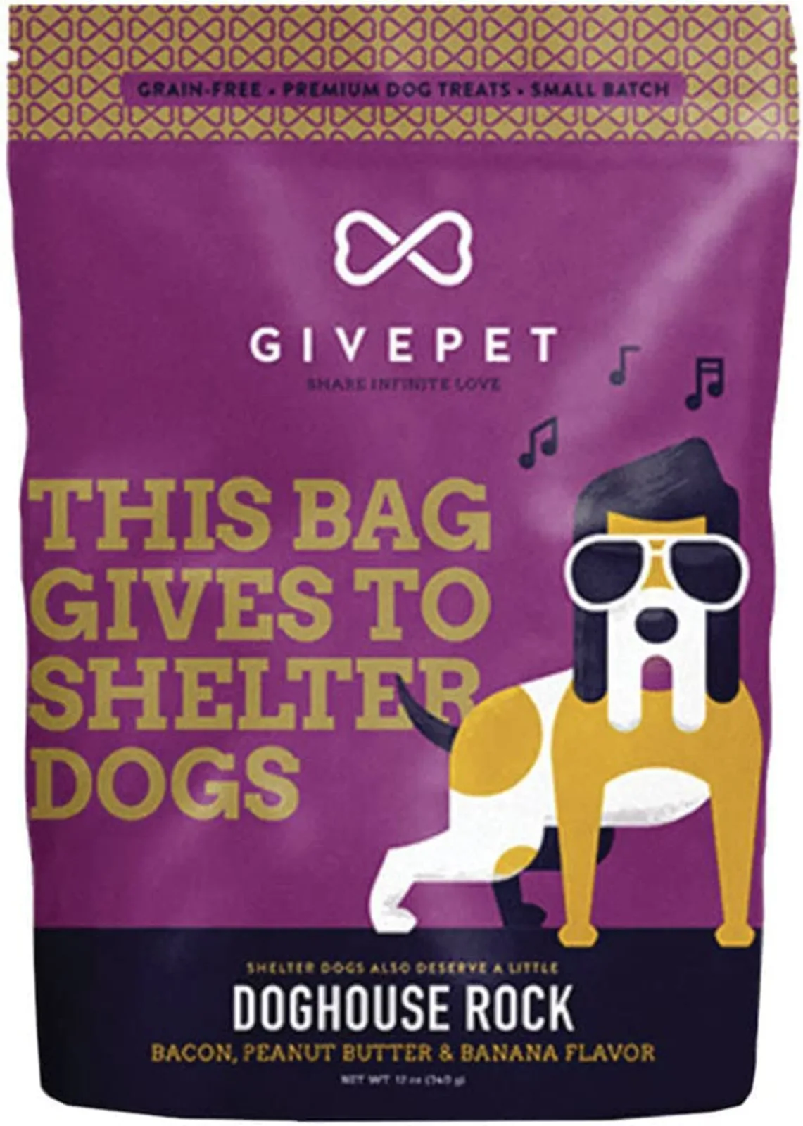 Givepet Dog Doghouse Rock, 11 oz