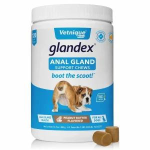 Glandex Anal Gland Soft Dog Chew Peanut Butter