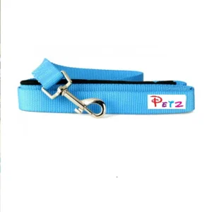 Glenand Petz Pure Nylon Padded Leash for Dogs (Light Blue)