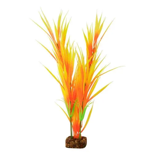 GloFish Fluorescent Plastic Aquarium Plant Orange/Yellow LG - Image 2