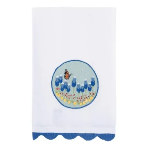 Glory Haus Blue Bonnets Tea Towel