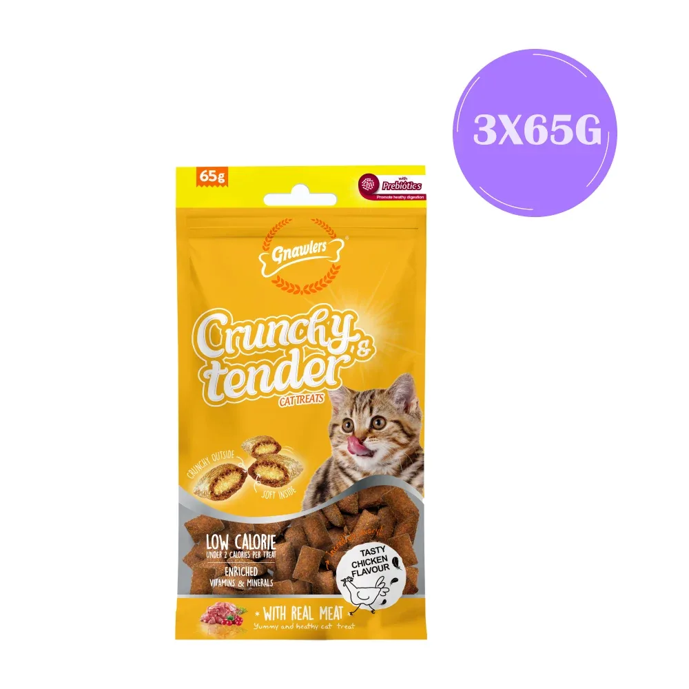 Gnawlers Crunchy Chicken Tender Cat Treats - Image 2